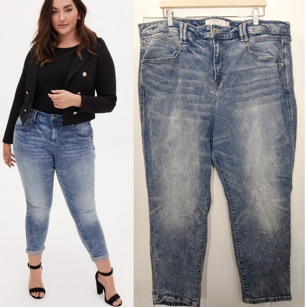 Torrid | Boyfriend straight vintage stretch mid-rise jean